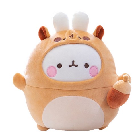 몰랑 동물 인형, 30cm, 몰랑다람쥐, 1개