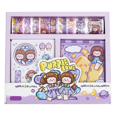 동아피엠에스 페어리테일 마스킹테이프 + 메모 + 스티커 기프트박스, 소행성, 1세트