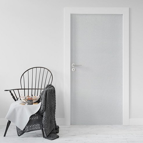 로즈로사 현관문 방문 시트지 2p, 20페인티드우드화이트, 100 x 210 cm