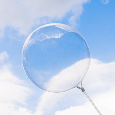 파티야놀자 보보 PVC 풍선 18cm 10p, 투명, 1세트