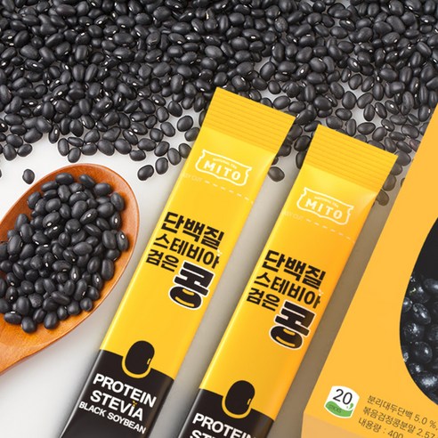 건강과 맛을 한 번에! MITO 단백질 스테비아 검은콩 곡물차로 간편하게 영양을 채우세요.
