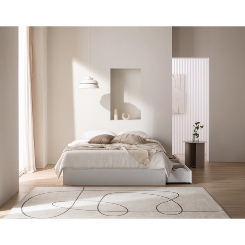 공간 효율과 수납력을 모두 잡은 삼익가구 피버 빅서랍 침대 프레임!