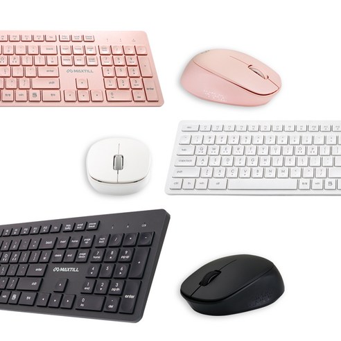 맥스틸 무선 슬림 키보드 + 마우스 세트: 편안하고 생산적인 작업 공간