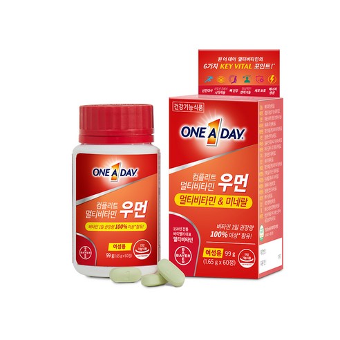 원어데이 멀티비타민 우먼 99g, 1개, 60정