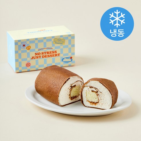 빌리엔젤 쿠키 카페오레 수건 케이크 (냉동), 125g, 1개