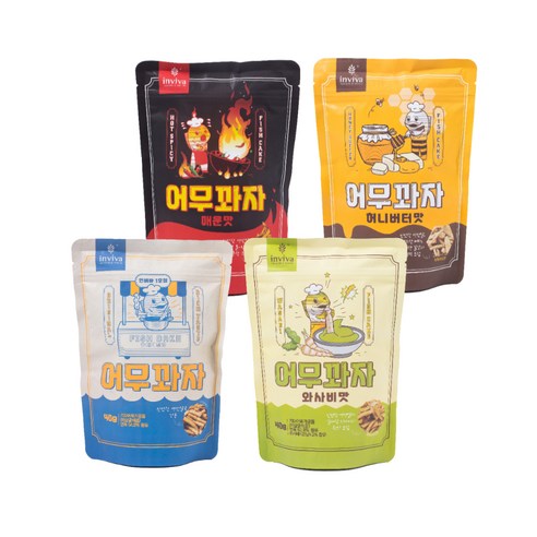 인비바 어무꽈자 40g x 4종 세트, 1세트