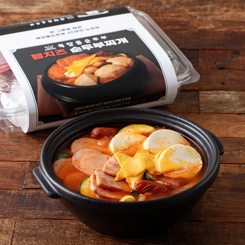 마이셰프 북창동 햄치즈 순두부찌개 밀키트 2인분, 676g, 1개