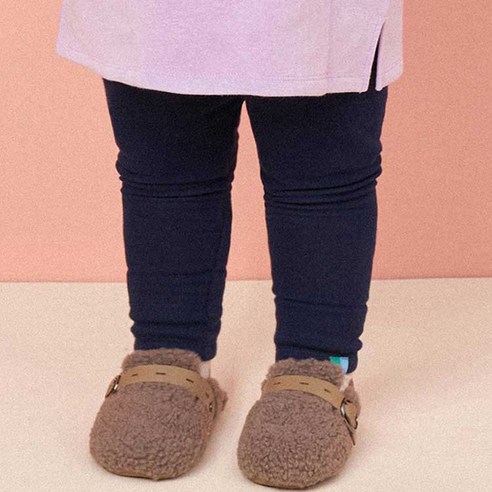몰리멜리 아동용 심플 윈터 융 기모 레깅스