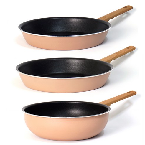 키친아트 몬트 인덕션 후라이팬 궁중팬 3종세트, 혼합색상, 후라이팬 28cm + 후라이팬 30cm + 궁중팬 28cm
