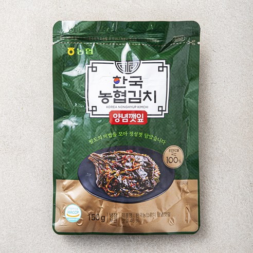 농협 한국김치 양념깻잎, 150g, 1개