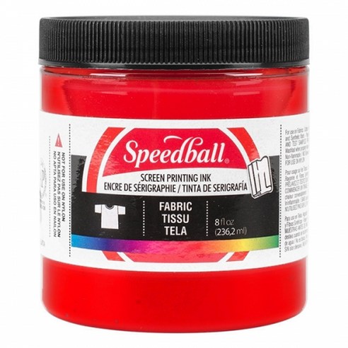스피드볼 패브릭 실크스크린 잉크, Red, 236.2ml