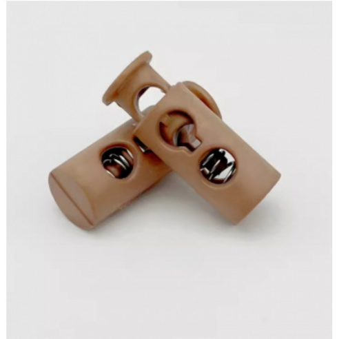미소로운 타원형 끈길이 조절 버클 24 x 9 x 4.5 mm, 라이트브라운, 5개