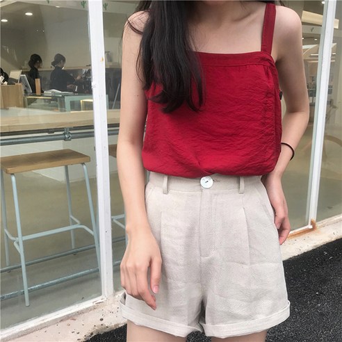 루나걸 러즈비 핀턱 숏팬츠