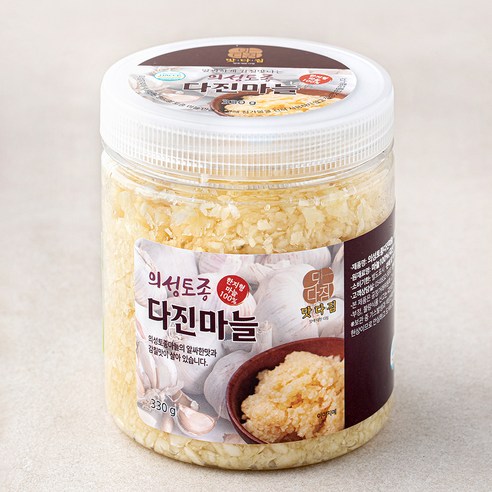 맛다짐 의성토종 다진마늘, 330g, 1개