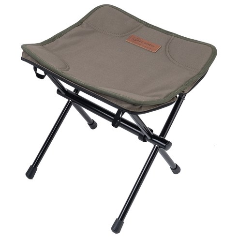 지오프리 핸디 캐리 알루미늄 스툴 프레임 2p + 의자시트 2p 세트, 카키, 1세트