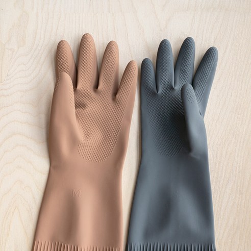 깨끗한 집안 청소를 위한 편안하고 내구성 있는 생활공작소 라텍스 고무장갑