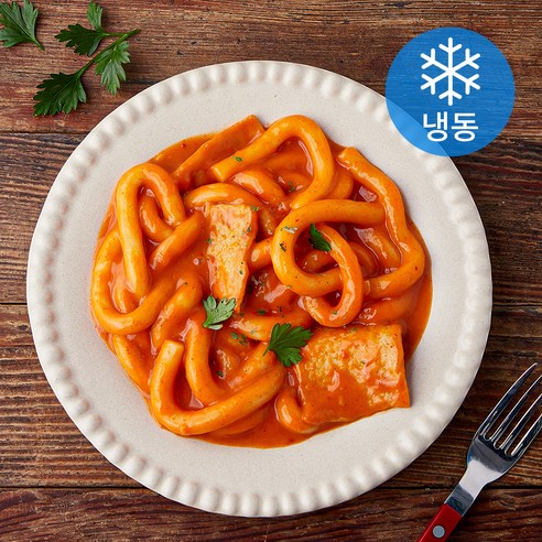 프레시오늘 쫄봉이 고춧가루 즉석 로제 떡볶이 (냉동), 355g, 1개