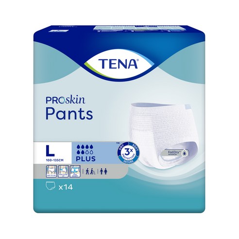 테나 남녀공용 언더웨어 플러스 성인기저귀, 대형, 14개입, 1개