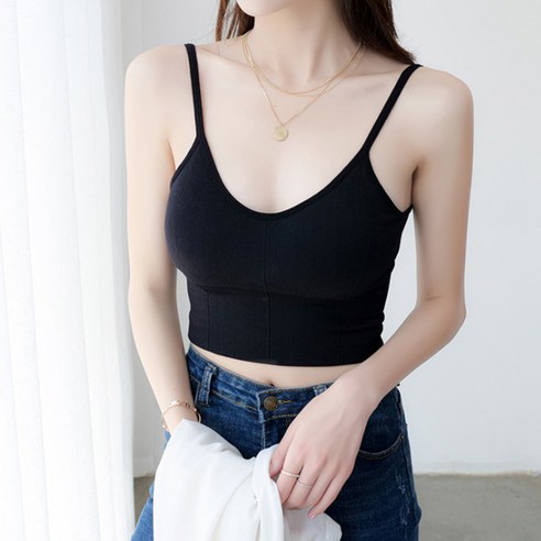 브이넥슬링숏 캐미솔