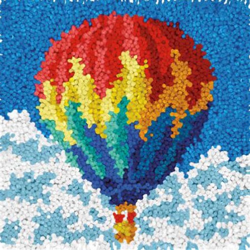 유엘스타일 스킬자수 쪼꼬미 방석 DIY 패키지 30 x 30 cm, 1개, B8열기구