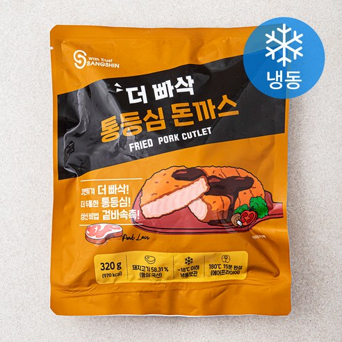 상신 더 빠삭 통등심 돈까스 2개입 (냉동), 320g, 1개