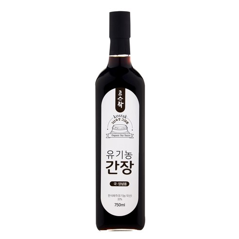 고스락 유기농 간장, 1개, 750ml 수제간장