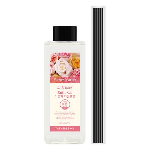 더허브샵 디퓨저 리필오일, 양재동꽃시장, 200ml, 1개