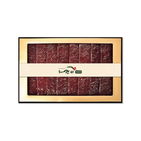 칸육포 촉촉통통 수제 쇠고기 육포 선물세트 + 쇼핑백, 8개, 60g