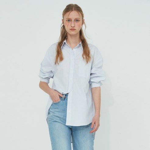 여성용 REGULAR FIT STRIPED SHIRTS