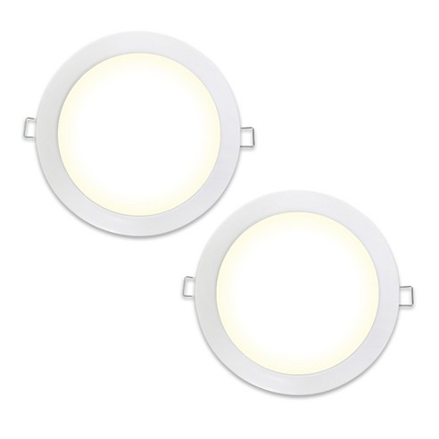 가온엘이디 15W LED 다운라이트 DS, 화이트(센서등), 주백색(조명), 2개