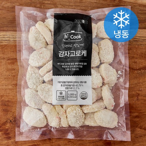 hcook 감자 고로케 (냉동), 1kg, 1개