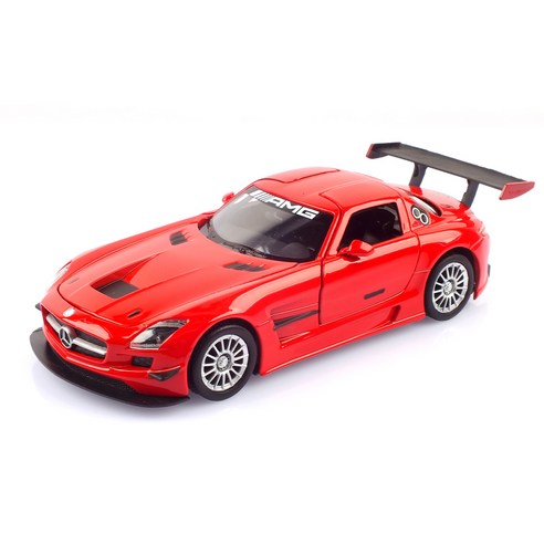유원 컬렉션 RC카, 흰색 라스타벤츠s Best Top5 11 MOTORMAX 1:24 레프리카 메르세데스 벤츠 SLS AMG GT3 자동차 모형 MTX733569RE, 레드