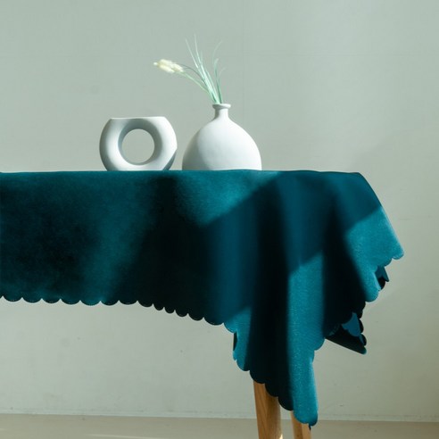 쉐리엘 깔끔한 구김방지 테이블보, 소(160 x 180 cm), 그린, 1개