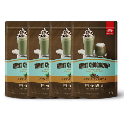 까로망 민트초코칩 파우더, 500g, 1개입, 4개