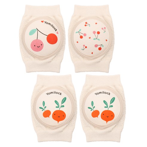 요미락 오가닉 무릎보호대, 체리+무무, 1세트
