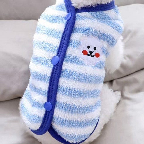 코코스튜디오 반려동물 데일리 코코 테리 수면조끼, M, 블루, 1개