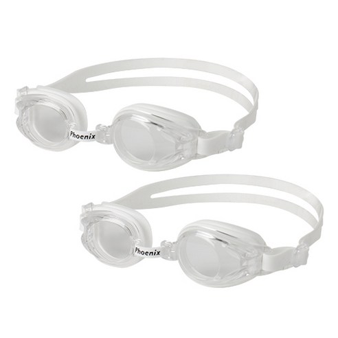 피닉스 아동용 노미러 수경 PN-509J, 화이트, 1세트