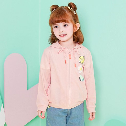 월튼키즈 아동용 스마일 썸머 후디 집업점퍼