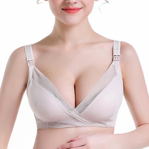 청초한 여신 심플 시스루 임산부용 모유 수유 브라