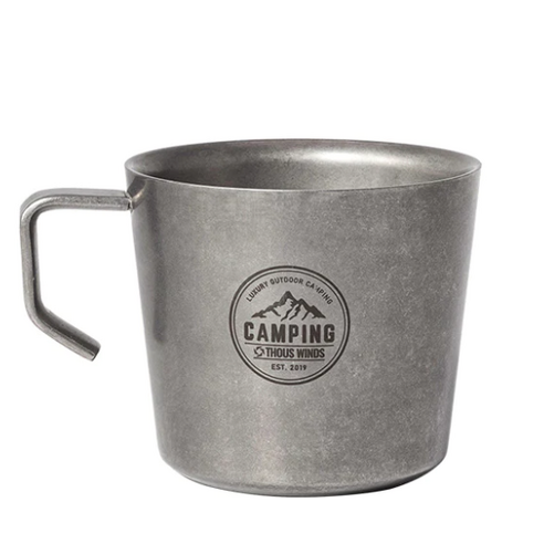 ThousWinds 더블월 머그컵: 빈티지 감성을 담은 캠핑의 동반자 캠핑컵