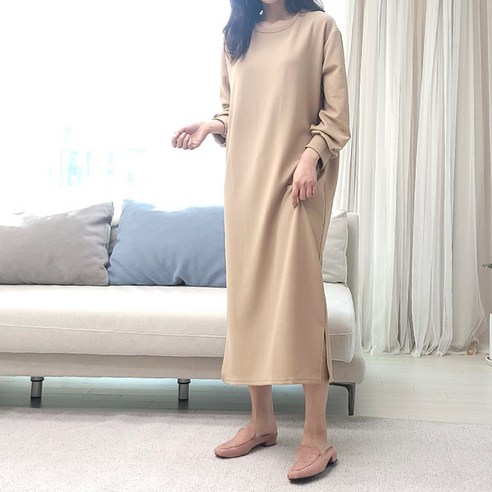 보리맘 립 빅사이즈 임부 홈웨어 원피스 a200