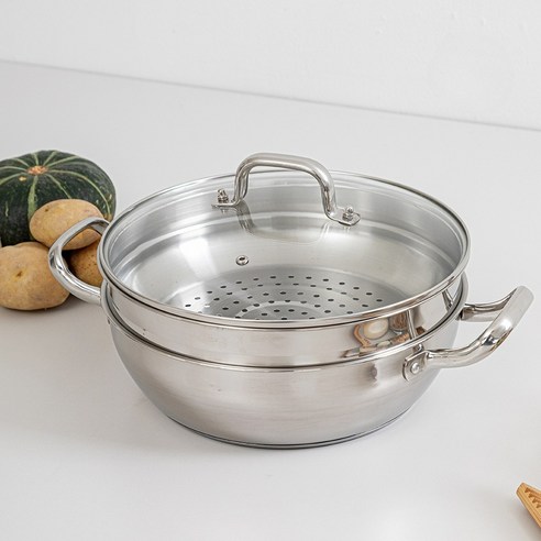 건강한 찜 요리의 완벽한 파트너, 홈파워 올스텐 인덕션 2단 찜기