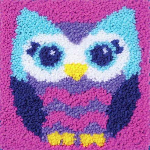 유엘스타일 스킬자수 쪼꼬미 방석 DIY 패키지 30 x 30 cm, 1개, A6부엉이