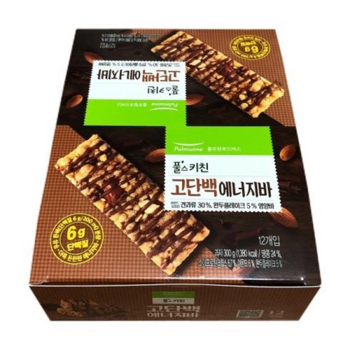 풀무원 풀스키친 고단백 에너지바 12p, 1개, 300g
