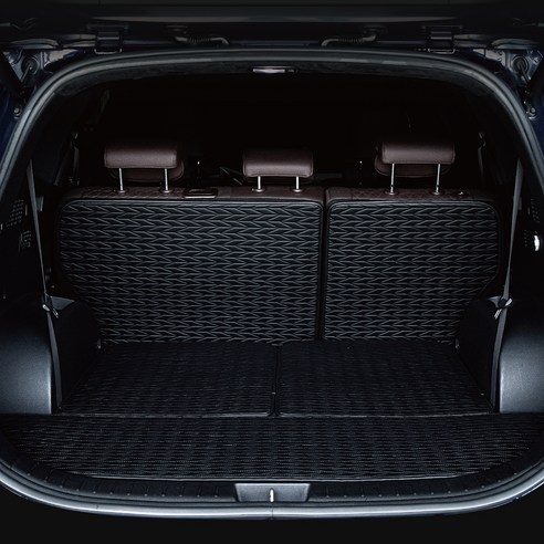 비비키 차량용 트렁크 매트, 현대 디올뉴 싼타페 MX5 7인승 2023년 8월~ (하이브리드), 블랙