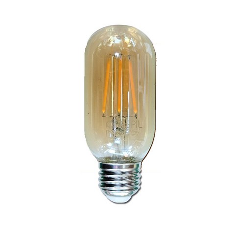 나스필 LED 에디슨 램프 전구 은하수 눈꽃 필라멘트 다각형 램프 T45, 전구색, 1개