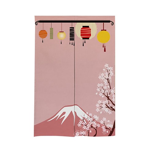 에이홉 일본 축제 분리형 파티션 커튼 + 봉