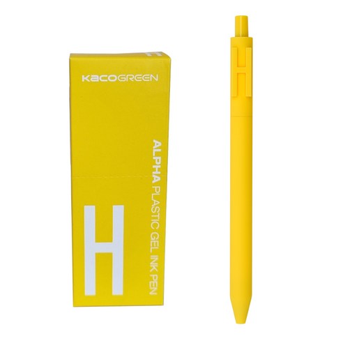 카코 알파 소프트 중성 젤펜 0.5mm, 알파벳 H, 10개
