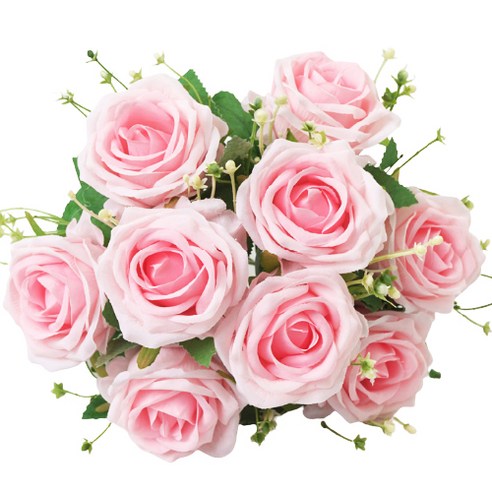 민성컴퍼니 신부 들러리 부케 꽃장식 장미 꽃다발, 핑크