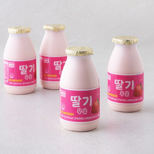 푸르밀 딸기 우유 4개입, 225ml, 4개